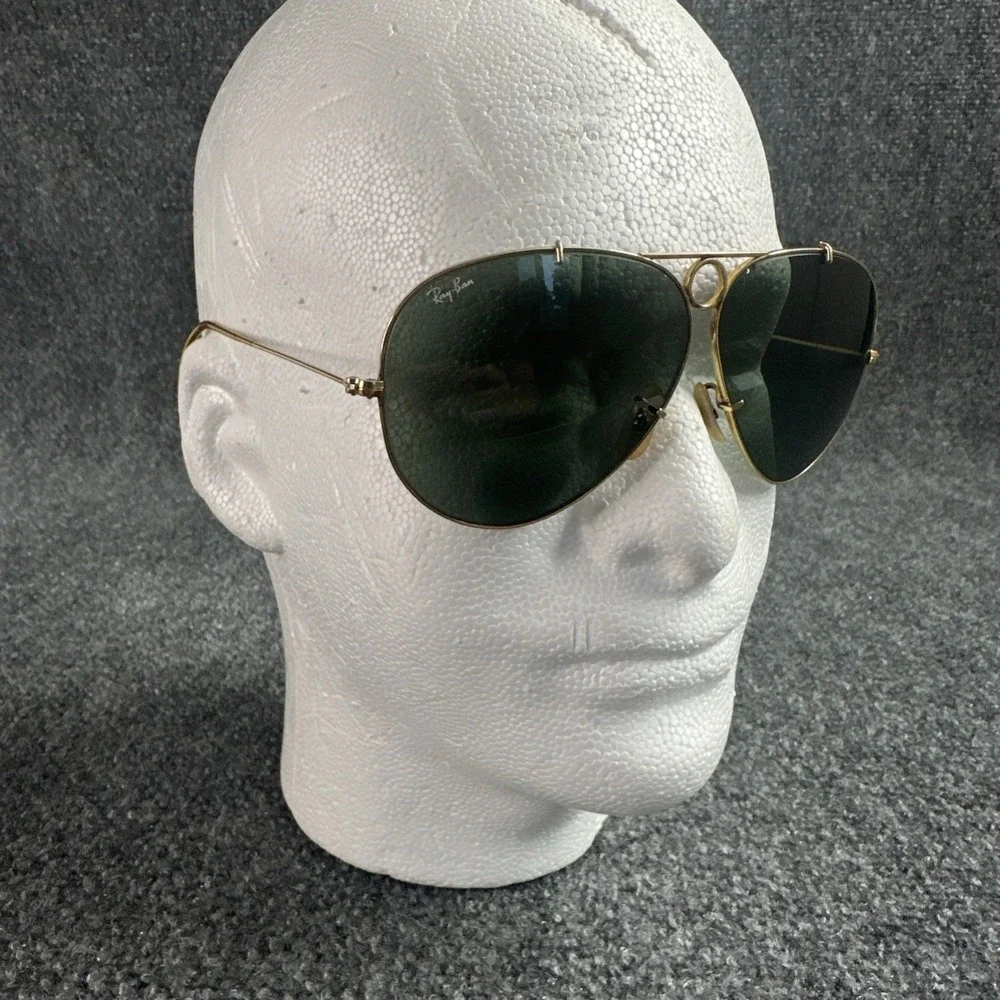 1970's VINTAGE B&L RAY-BAN OUTDOORSMAN AVIATOR SUNGLASSES- Wrap Around Temples